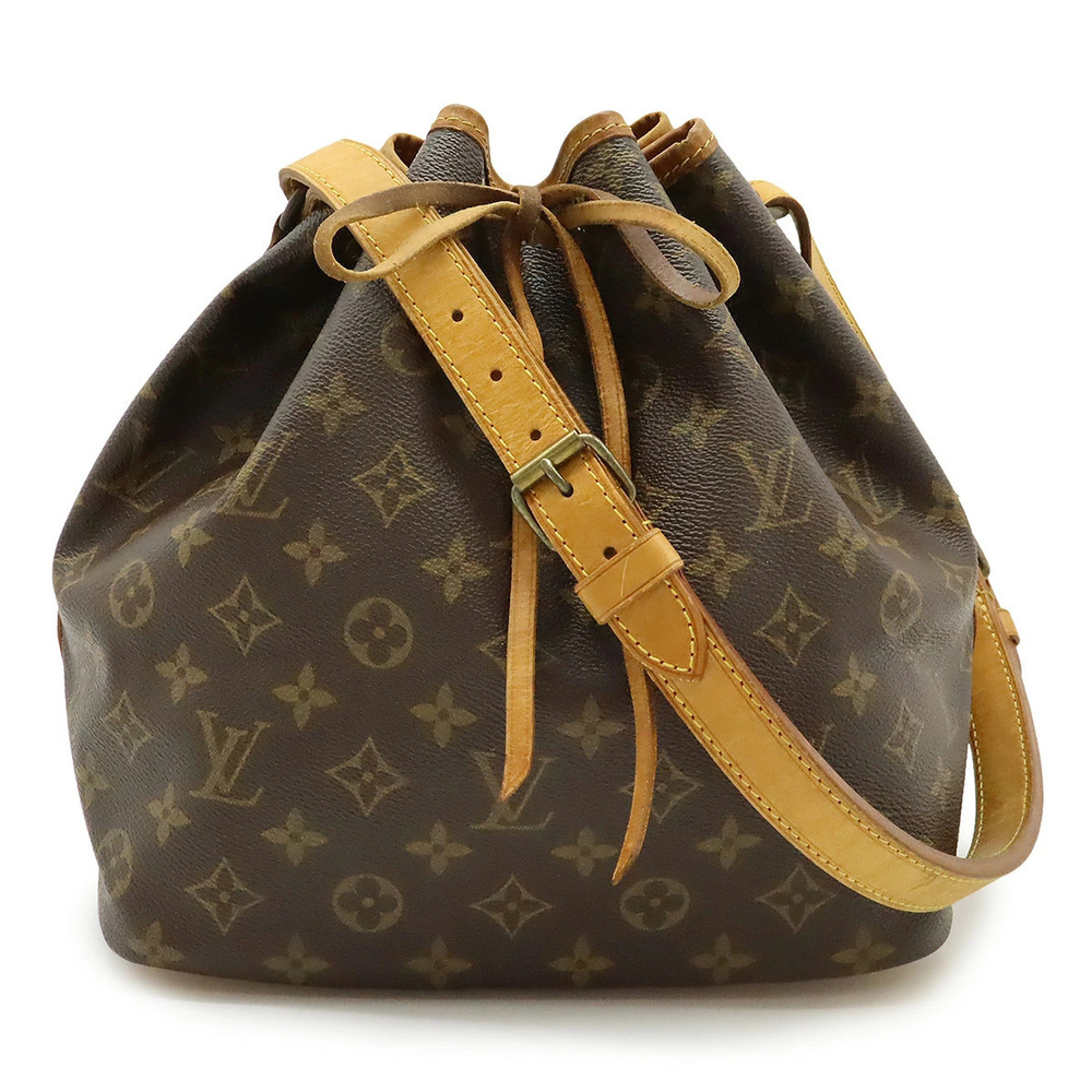LOUIS VUITTON Monogram Shoulder Bag Hobo Drawstring